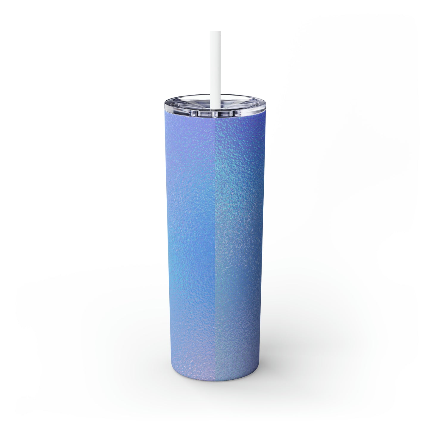 Silver Luxe – The Alien Maars® Skinny Tumbler mit Strohhalm 20oz