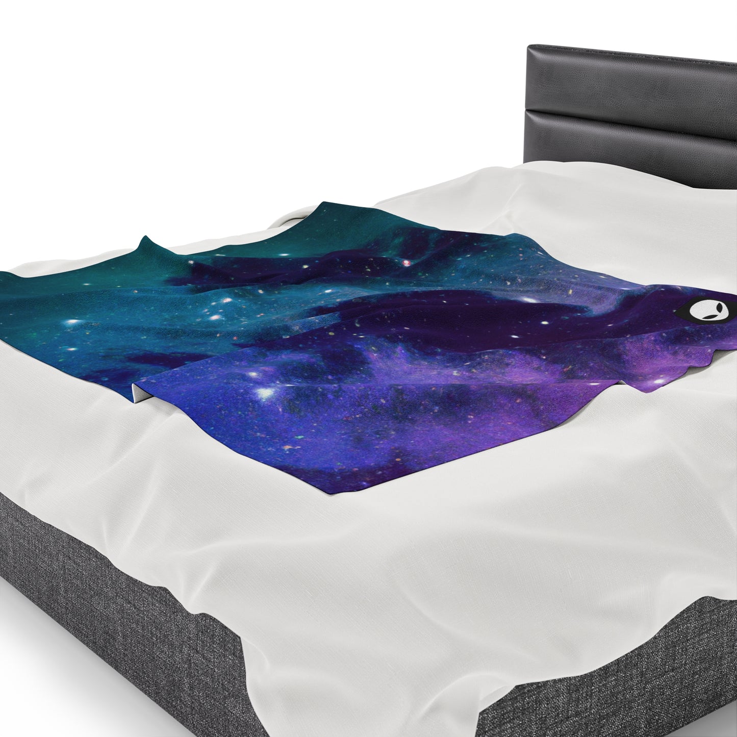 "Midnight Celestial Symphony" - The Alien Velveteen Plush Blanket