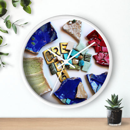 "A Mosaic of Resilience: A Creative Exploration of Strength and Endurance" - The Alien Wall Clock