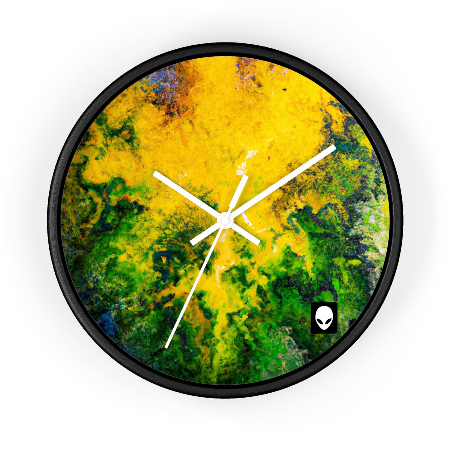 „Exploring Colorful Textures“ – Die Alien-Wanduhr