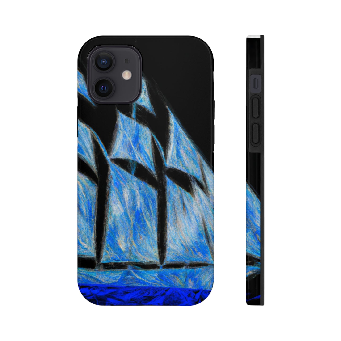 "El velero azul y las velas blancas: Una aventura de libertad en el mar" - The Alien Tough Phone Cases