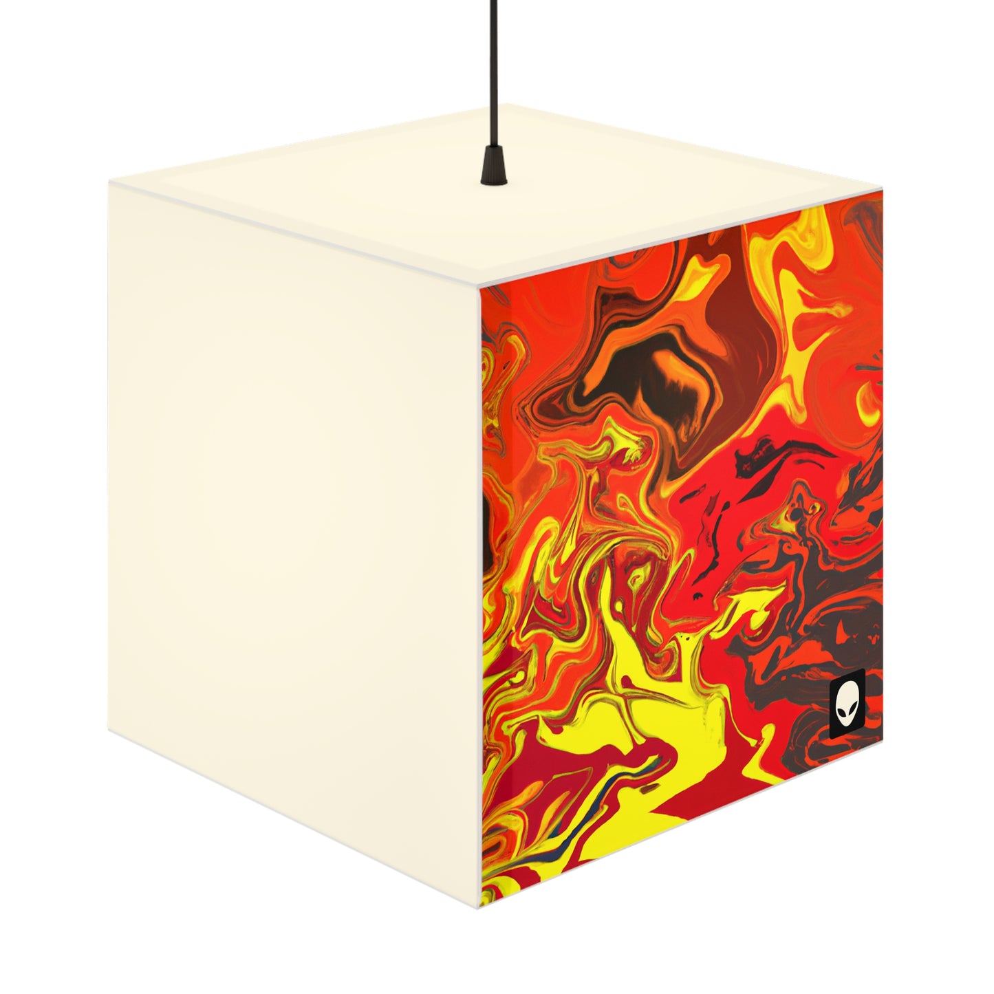 "Abstract Energy in Motion" - The Alien Light Cube Lamp