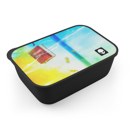 "Exploring My World through Art: Capturing the Memories of Places Visited" - The Alien Eco-friendly PLA Bento Box with Band and Utensils