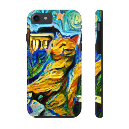 "A Cat Amongst the Celestial Tea Leaves" - The Alien Tough Phone Cases