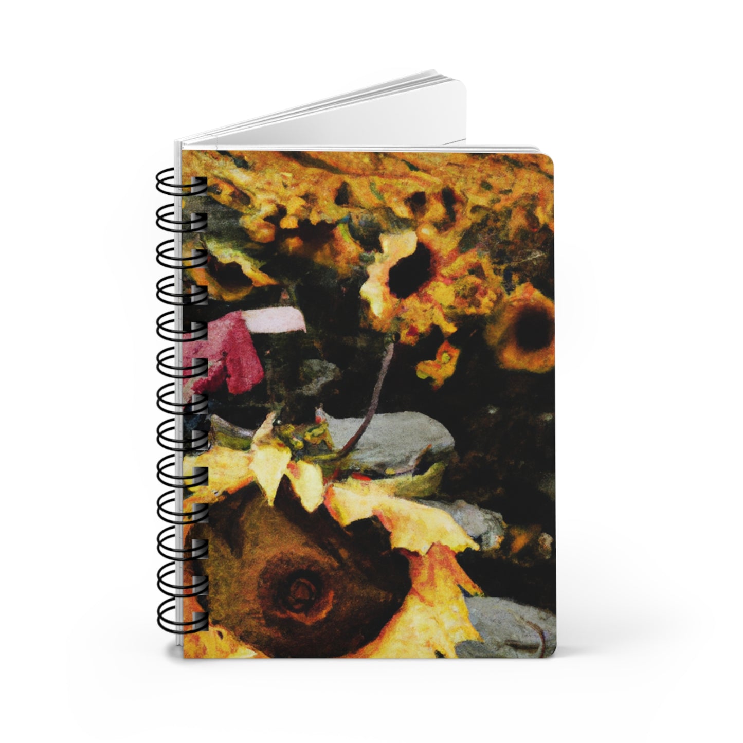 "Centinela solitario del campo de girasoles" - The Alien Spiral Bound Journal