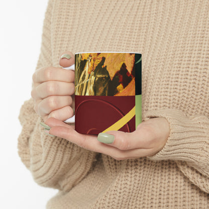 "A Reflection of My Journey: A Collage of Growth and Transformation" - The Alien Ceramic Mug 11 oz