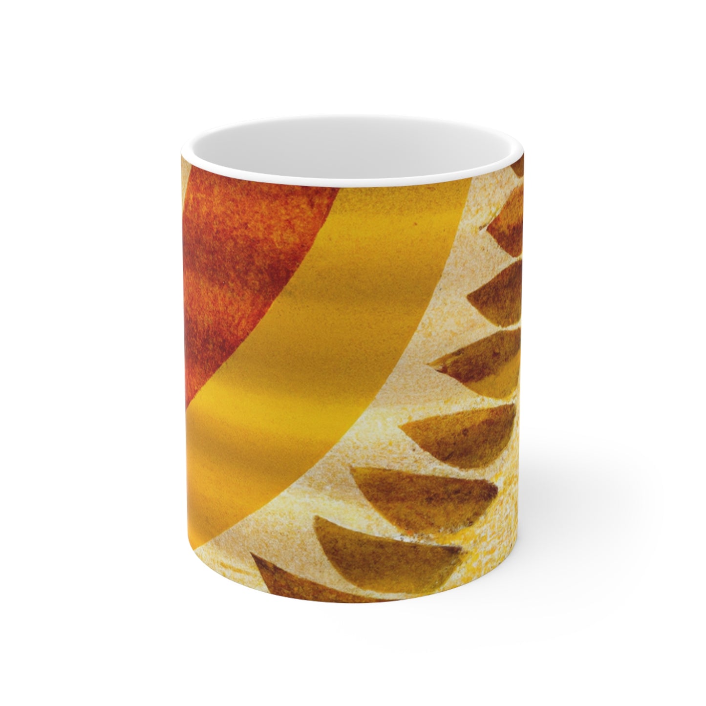 "A Natural Mosaic: Shapes and Colors from the Earth" - The Alien Ceramic Mug 11 oz