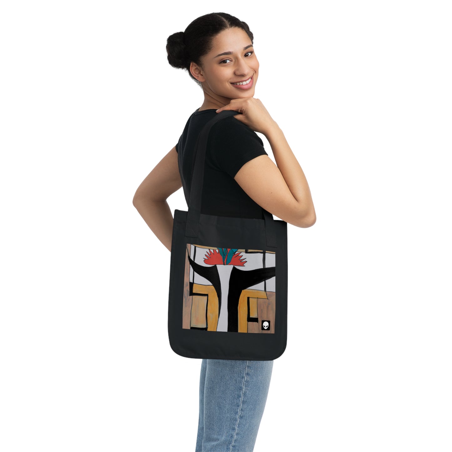 "Exploring Balance and Pattern in Abstract Art" - The Alien Eco-friendly Tote Bag