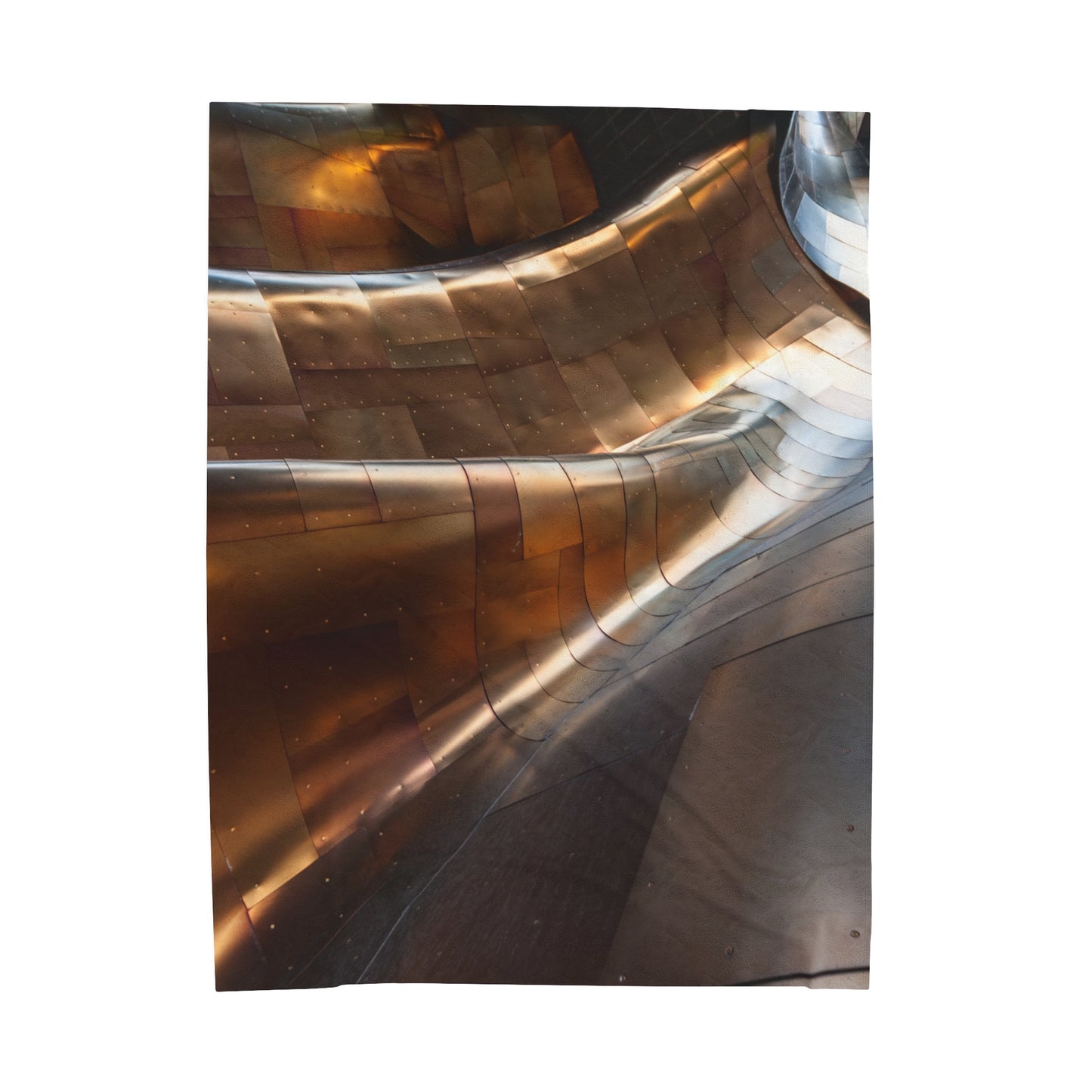 Metallic Whirlwind - The Alien Velveteen Plush Blanket