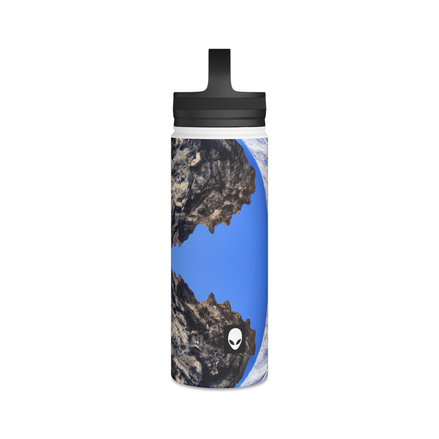 Nature in Splendor: Combining Photography with Digital Artistry - The Alien Stainless Steel Water Bottle, Handle Lid