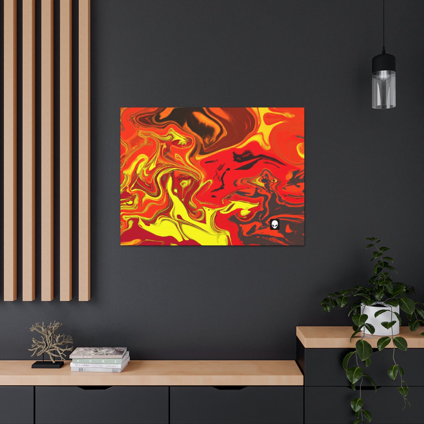 "Abstract Energy in Motion" - The Alien Canva