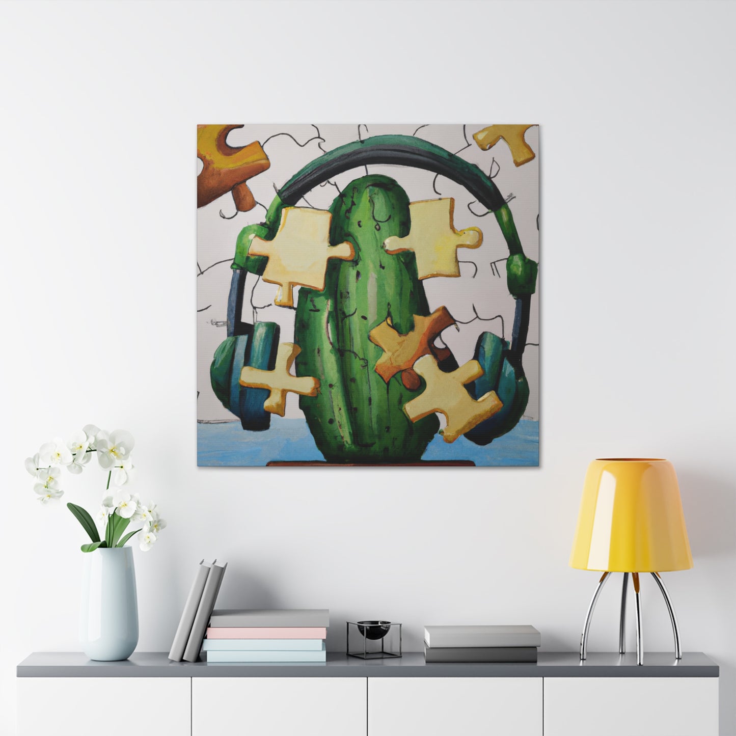 "Cactified Puzzle Time" - The Alien Canva