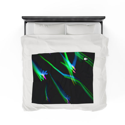 "Illuminated Splendor" - The Alien Velveteen Plush Blanket