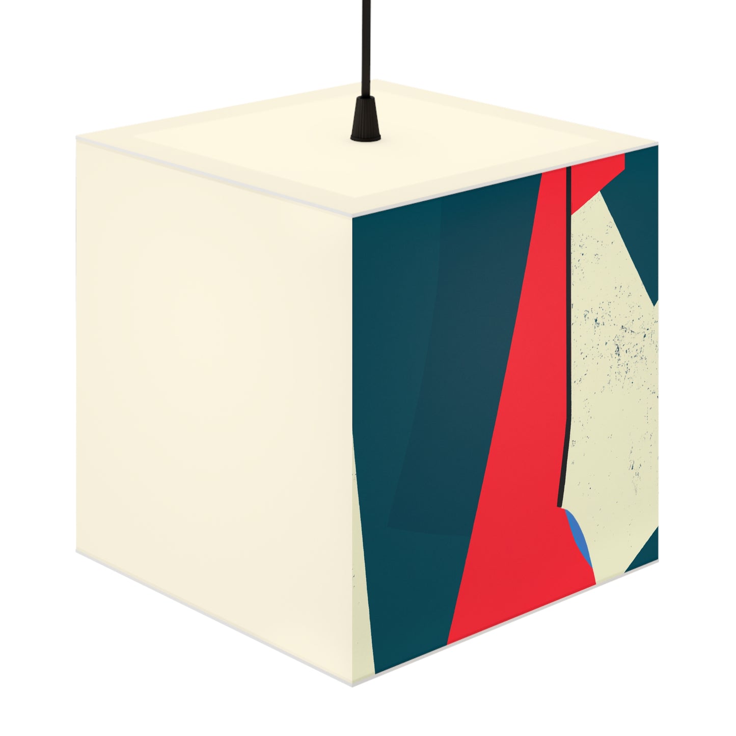 "Abstract Expressionism: Exploring Lines and Shapes" - The Alien Light Cube Lamp