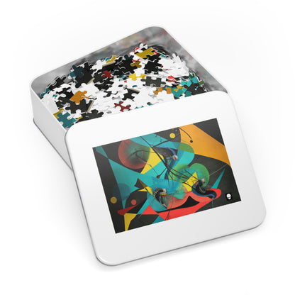 "Illusionary Perspective: A Colorful Dance of Light" - The Alien Jigsaw Puzzle