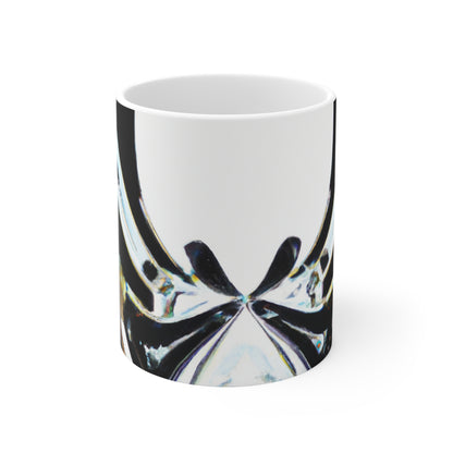 "Merging Perspectives: Crafting a Dynamic Visual Representation" - The Alien Ceramic Mug 11 oz