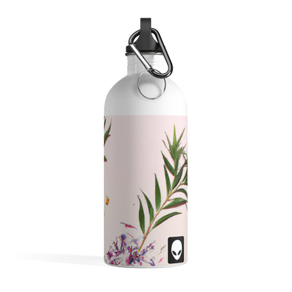 "Exploring Nature's Palette: An Experiment in Abstract Art" - The Alien Stainless Steel Water Bottle