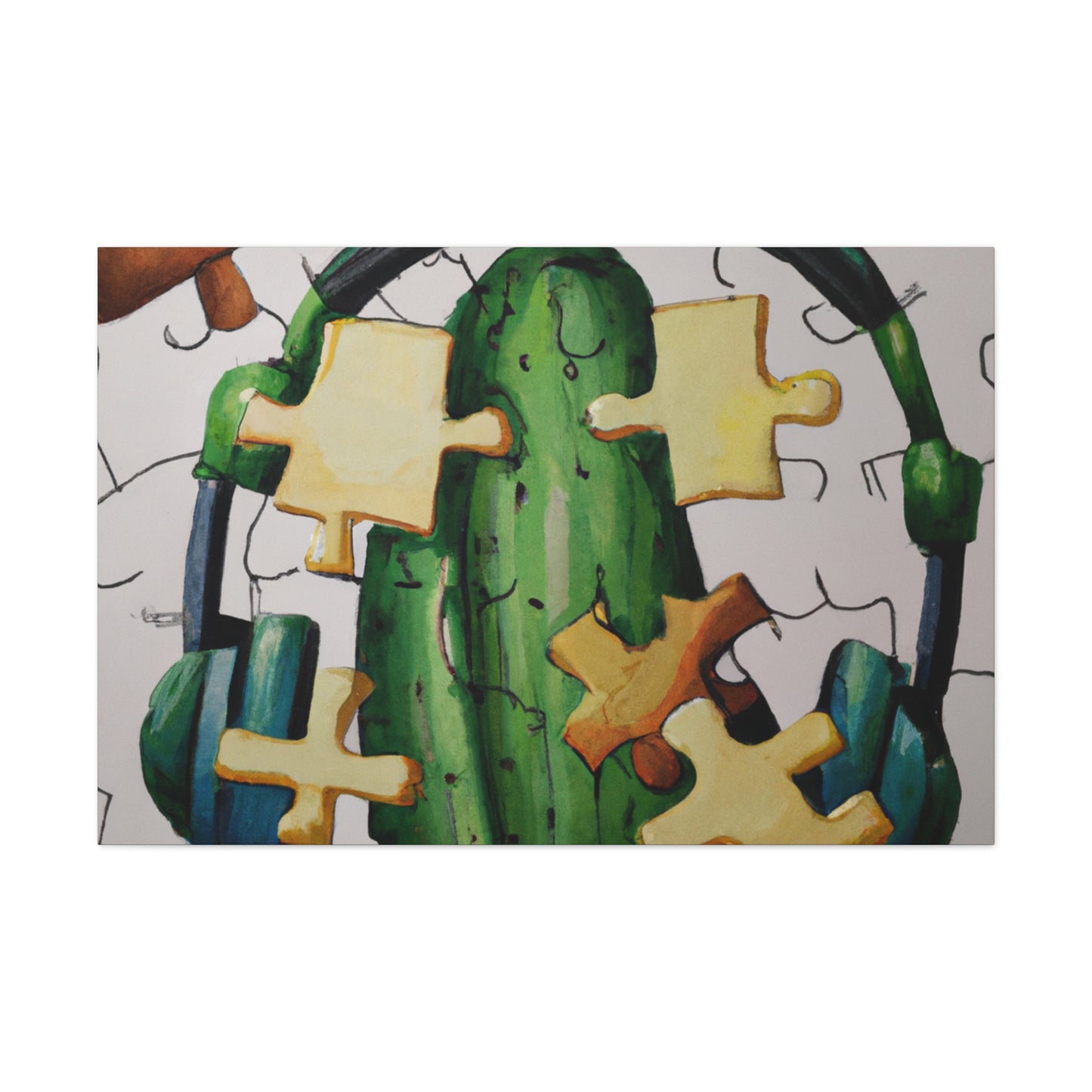 "Cactified Puzzle Time" - The Alien Canva