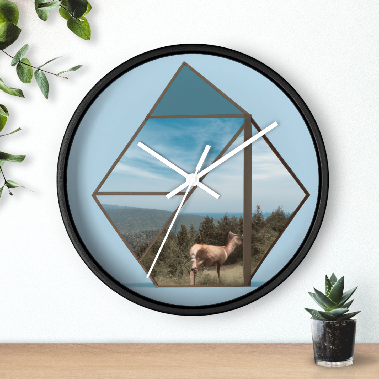 "Dreamscapes: An Everyday Art Collage" - The Alien Wall Clock