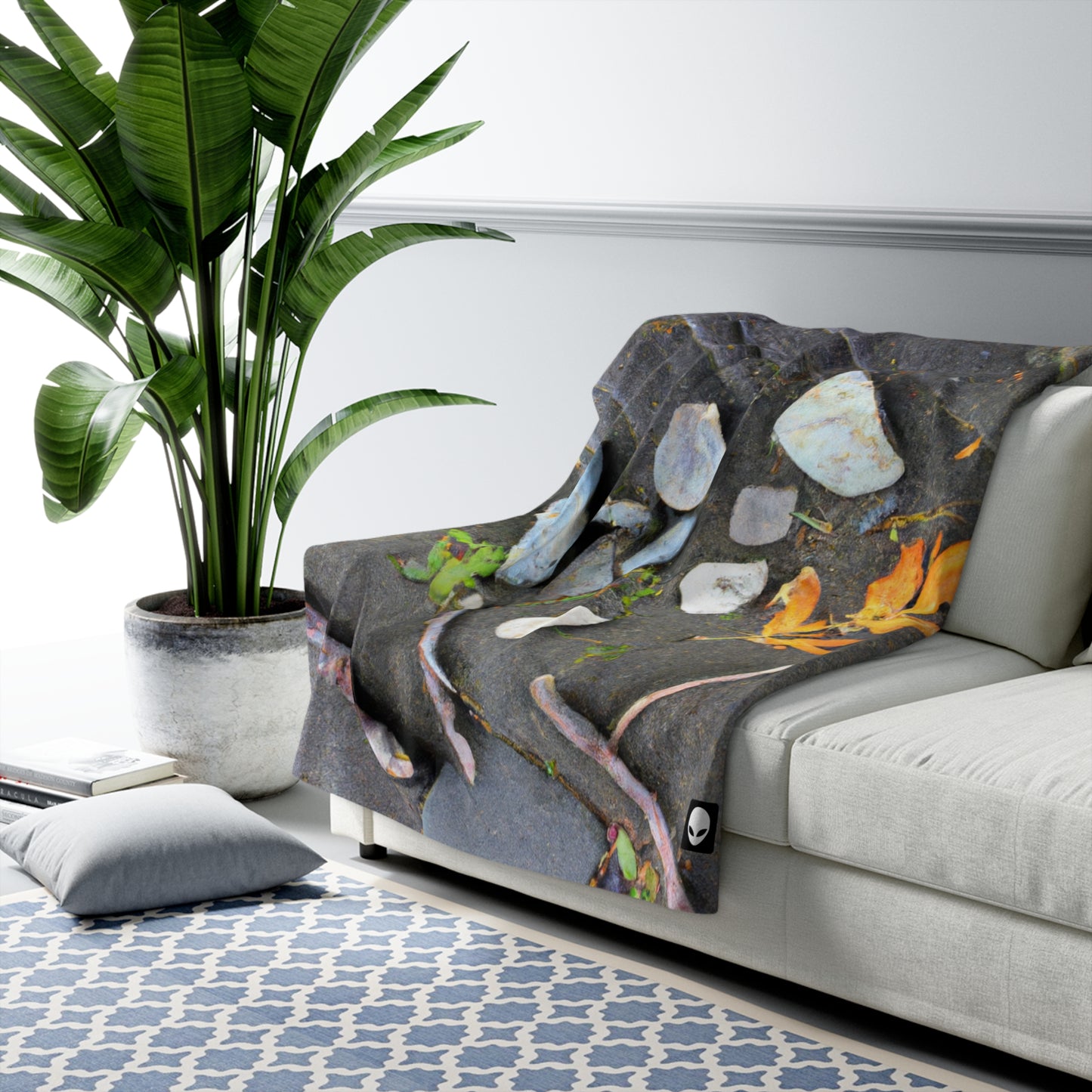 "Elements of Nature: Crafting a Creative Landscape" - The Alien Sherpa Fleece Blanket