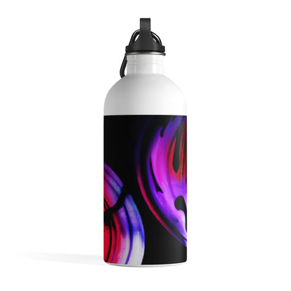 "Exploring Contrasts: A Colorful Dance of Luminance and Chromatic Aberration" - The Alien Stainless Steel Water Bottle