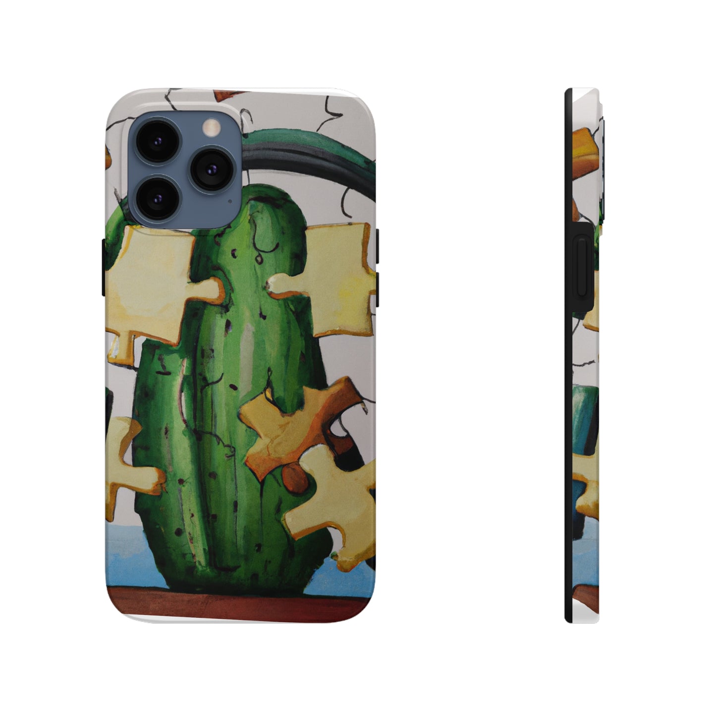 "Cactified Puzzle Time" - The Alien Tough Phone Cases