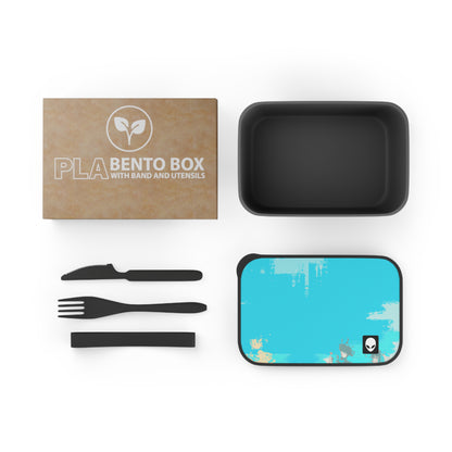 "A Breezy Skyscape: A Combination of Tradition and Modernity" - The Alien Eco-friendly PLA Bento Box with Band and Utensils