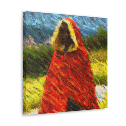 The Tattered Red Cloaked Stranger - The Alien Canva