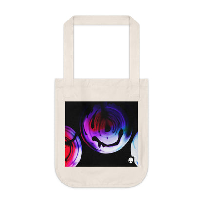 "Exploring Contrasts: A Colorful Dance of Luminance and Chromatic Aberration" - The Alien Eco-friendly Tote Bag