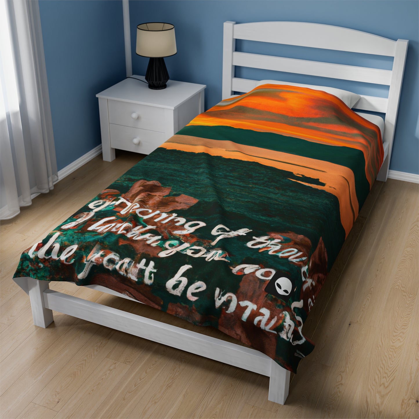 "Visiones inspiradoras: una exploración visual de ideas motivadoras" - The Alien Velveteen Plush Blanket