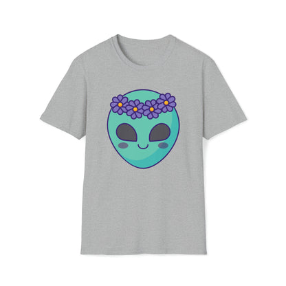 Starry Serenity – The Alien Unisex Softstyle T-Shirt