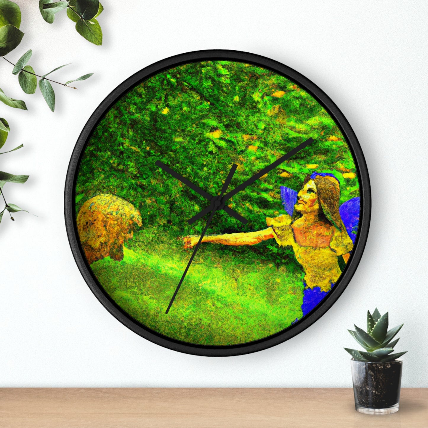 The Fairy and the Brave Adventurer - The Alien Wall Clock