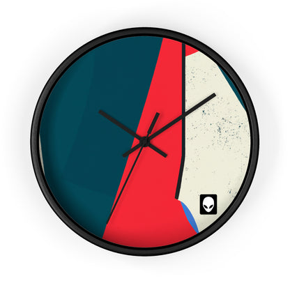 "Abstract Expressionism: Exploring Lines and Shapes" - The Alien Wall Clock