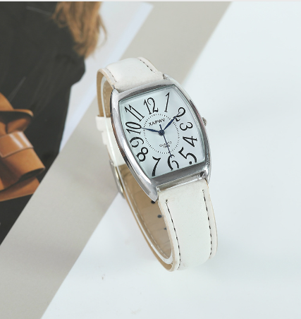 Reloj con cinturón cuadrado Reloj de pareja estilo empresarial