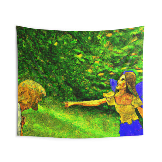 The Fairy and the Brave Adventurer - The Alien Wall Tapestries