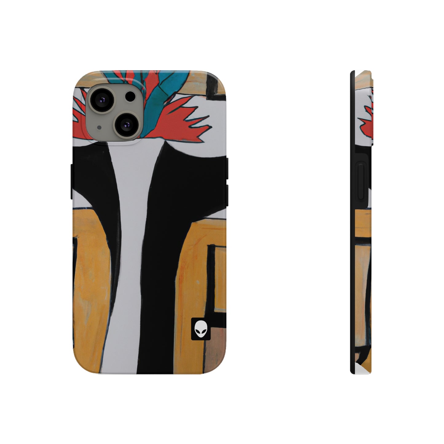 "Explorando el equilibrio y los patrones en el arte abstracto" - The Alien Tough Phone Cases