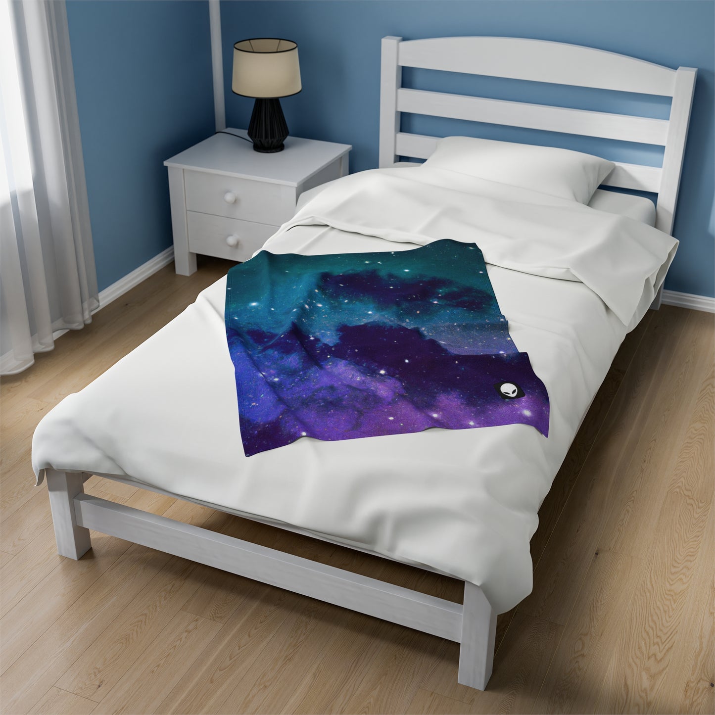 "Midnight Celestial Symphony" - The Alien Velveteen Plush Blanket