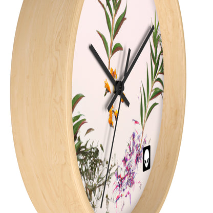 "Exploring Nature's Palette: An Experiment in Abstract Art" - The Alien Wall Clock