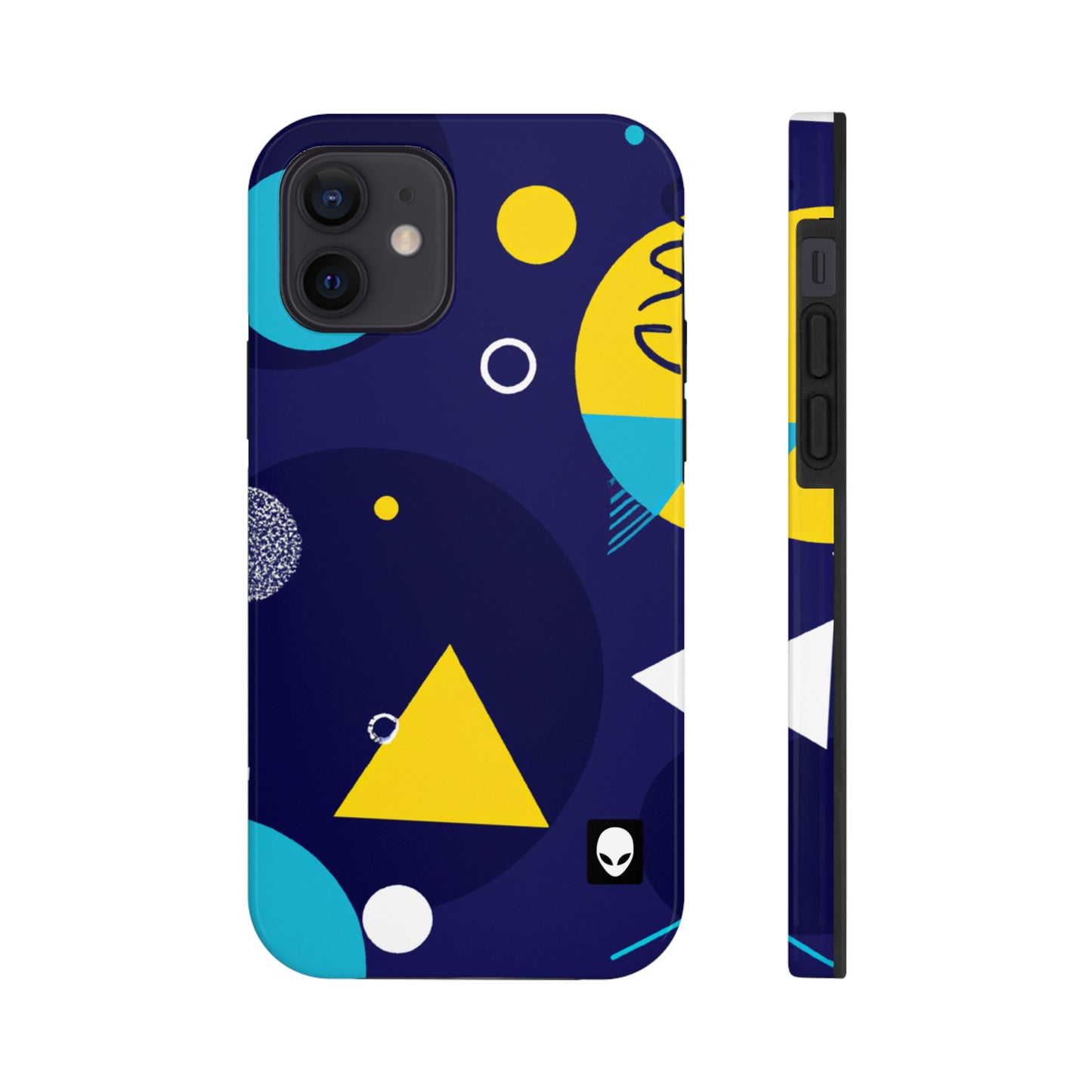 „Geometrische Fusion: Erwecken Sie Ihre Vision zum farbenfrohen Leben“ – The Alien Tough Phone Cases