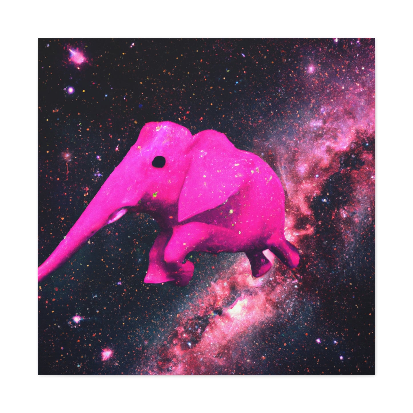 "Exploración majestuosa del elefante rosa" - The Alien Canva