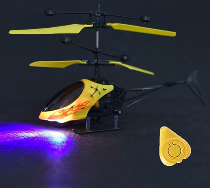 Helicóptero de inducción luminoso del mercado nocturno