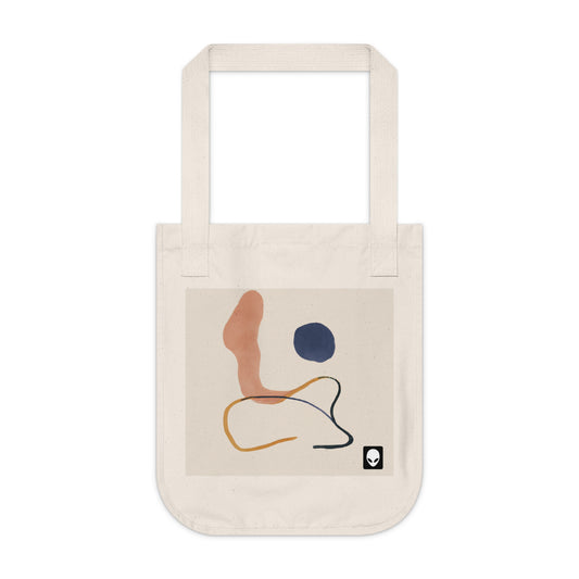 "Geometric Contrast: Exploring Color Through Geometry" - The Alien Eco-friendly Tote Bag