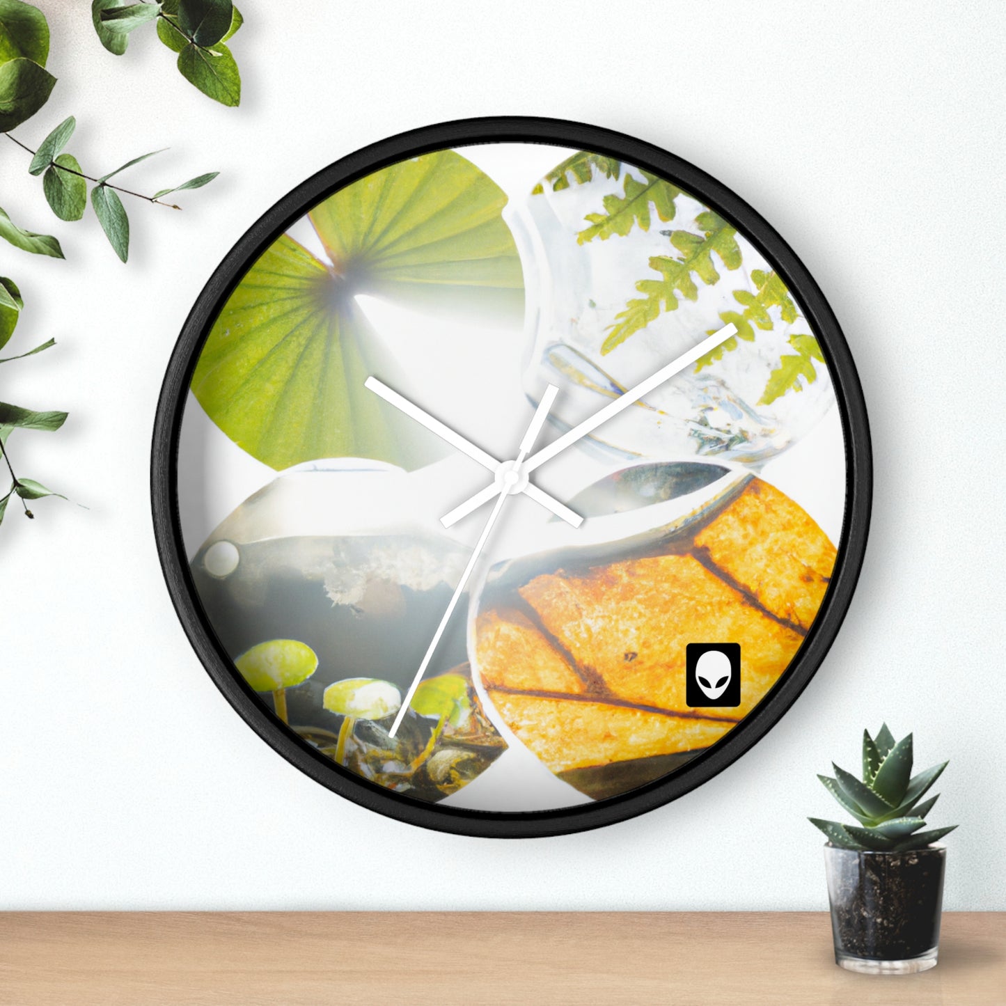 "Earth's Splendor: A Colorful Collage of Natural Wonders" - The Alien Wall Clock