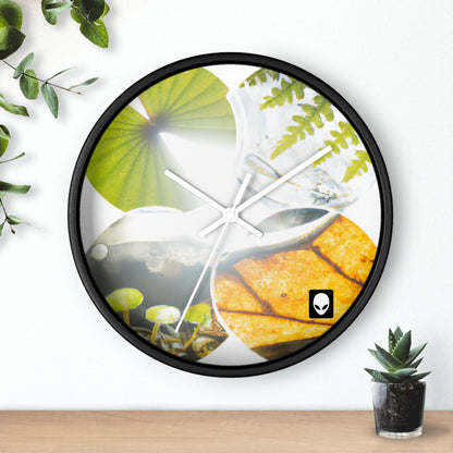 "El esplendor de la Tierra: un colorido collage de maravillas naturales" - El reloj de pared alienígena