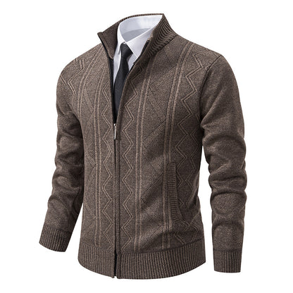 Lässige, lockere Strickjacke für Herren. Strickjacke