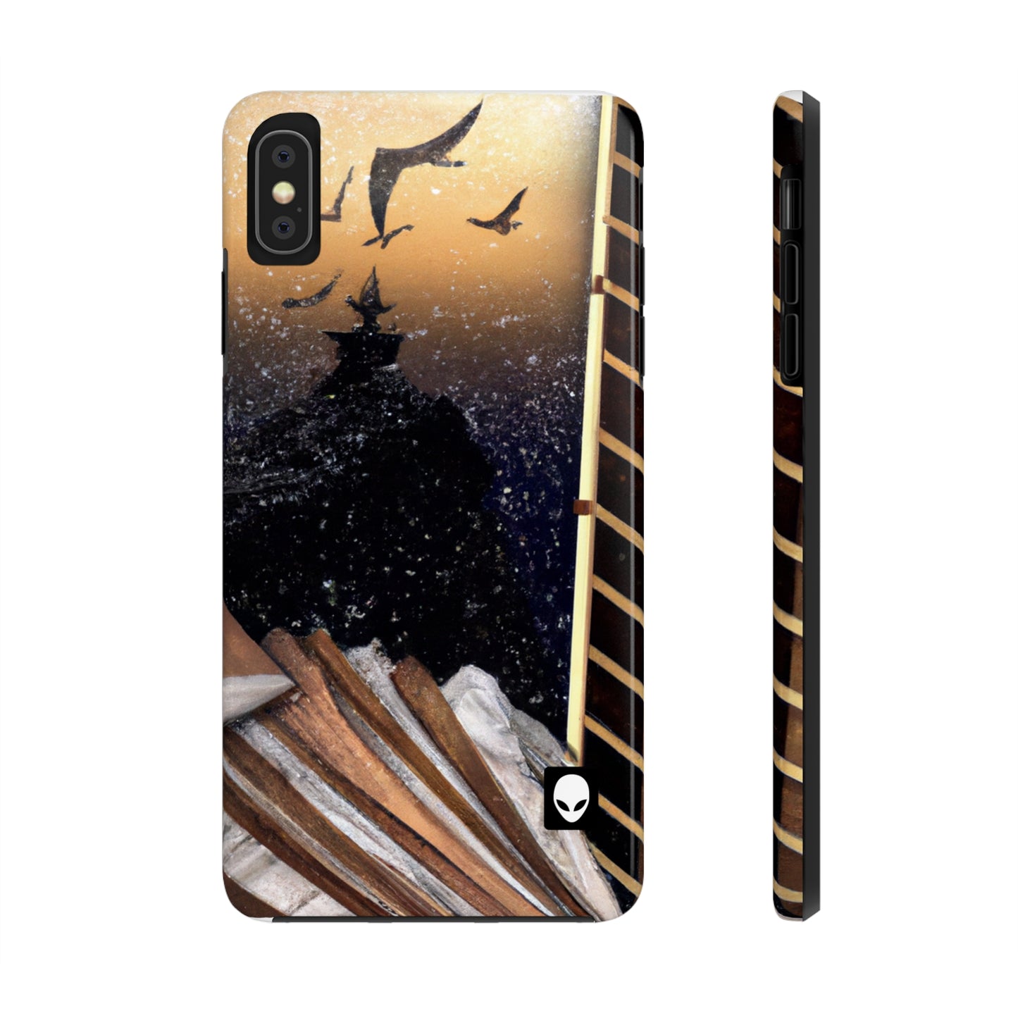 "A Tale of Storytelling Art: A Mixed Media Masterpiece" - The Alien Tough Phone Cases