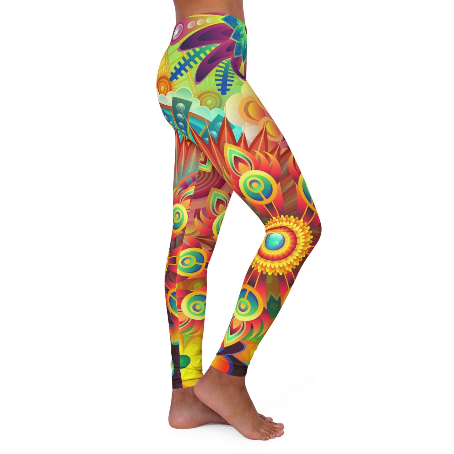 The First Trippy Space - The Alien Women's Spandex Leggings