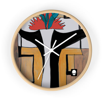 "Exploring Balance and Pattern in Abstract Art" - The Alien Wall Clock