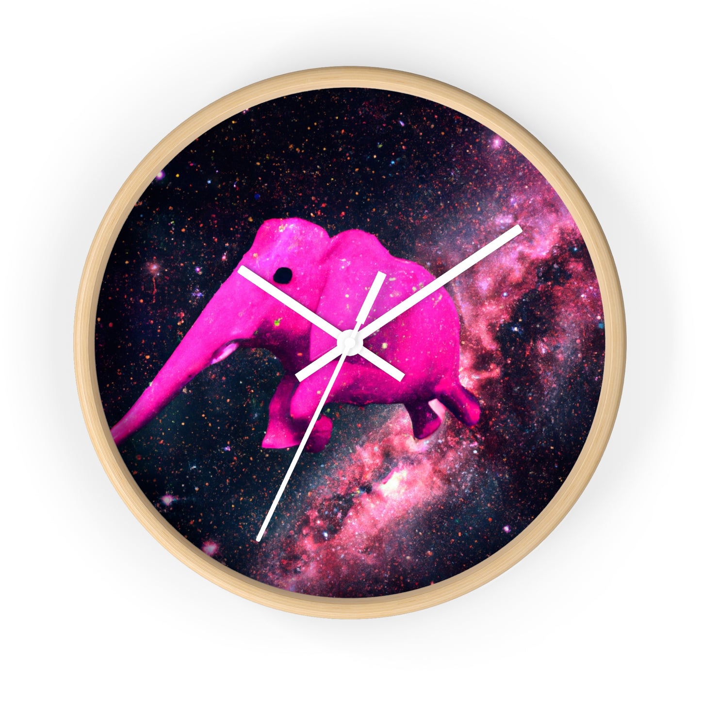 "Majestic Pinkelephant Exploration" - El reloj de pared alienígena