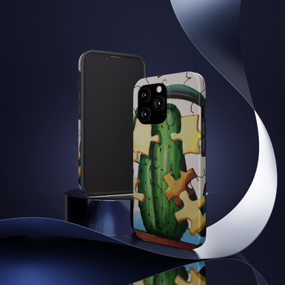 "Cactified Puzzle Time" - The Alien Tough Phone Cases